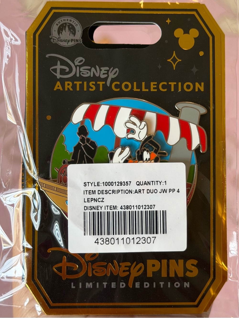 Disney Goofy and Max on Jungle Cruise Pin Artist Collection Limited Edition 4000 - Picture 3 of 7